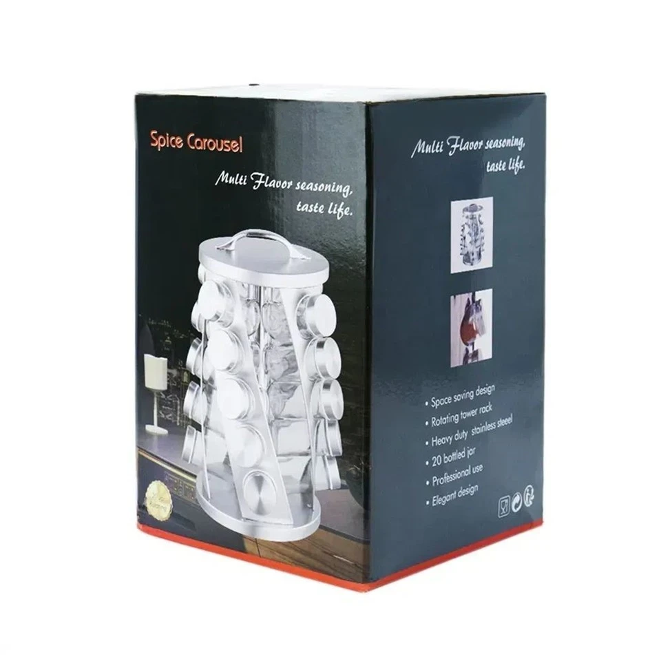 large rotating spice rack